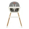 Scaun de masa pentru copii Momi Reki Dark Grey