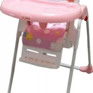 Scaun de masa pentru copii si bebe Baby Care CC Animalute Roz reglabil in 3 trepte