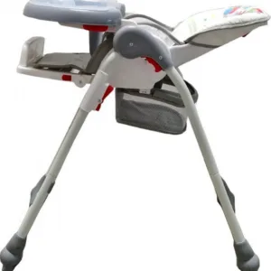 Scaun de masa pentru copii si bebe Baby Care CC Elefanti Gri reglabil in 3 trepte