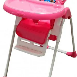 Scaun de masa pentru copii si bebe Baby Care CC Pisicuta Roz reglabil in 3 trepte