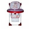Scaun de masa pentru copii si bebe Baby Care CC Ursulet Rosu cu Alb reglabil in 3 trepte