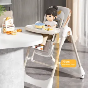 Scaun de masa pliabil pentru bebelusi Little Mom