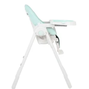 Scaun de masa pliabil pentru copii KikkaBoo Pastello Mint cu inaltime reglabila in 7 pozitii