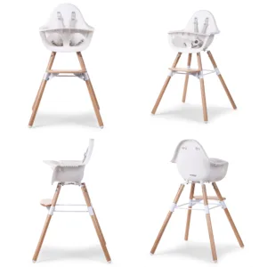 Scaun de masa reglabil in inaltime Childhome Evolu 2 naturalalb