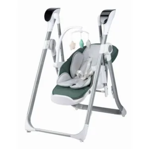 Scaun de masa si balansoar 2 in 1 FreeON Oli Deluxe Pistachio transformabil