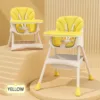 Scaun de masa transformabil 2 in 1 Little Mom Modern Yellow