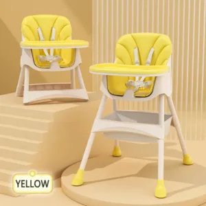 Scaun de masa transformabil 2 in 1 Little Mom Modern Yellow