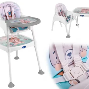 Scaun de servit masa transformabil 3 in 1 Albastru