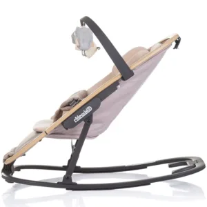 Scaunel balansoar Chipolino Senso Biscotta Wood cu spatar reglabil