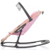 Scaunel balansoar Chipolino Senso Pink Marshmallow Wood cu spatar reglabil