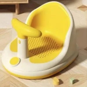 Scaunel de baie pentru bebelusi Little Mom Bubble Yellow
