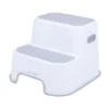Scaunel inaltator WC FreeON cu doua trepte si suprafata antiderapanta White  Grey