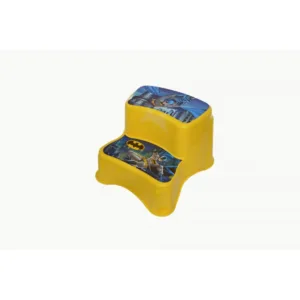 Scaunel inaltator wc cu doua trepte pentru copii Batman Tuffex 32x33x23.5 cm galben