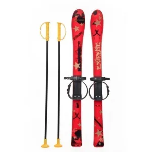Schiuri copii Marmat 90 cm rosu