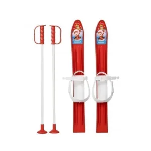 Schiuri din plastic pentru copii Marmat 60 cm rosu