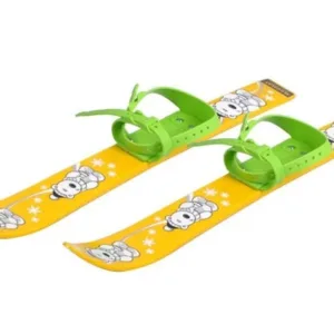 Schiuri din plastic pentru copii Marmat 70 cm galben