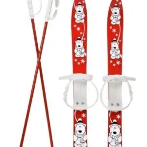 Schiuri din plastic pentru copii Marmat 70 cm rosu