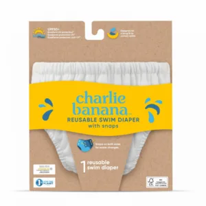 Scutec chilotel refolosibil pentru inot Charlie Banana marime M White