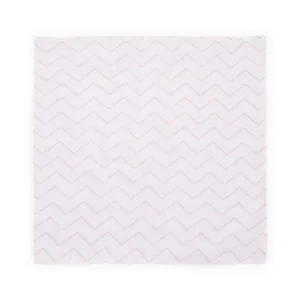 Scutec din bumbac Lorelli 80x80 cm pink zig zag