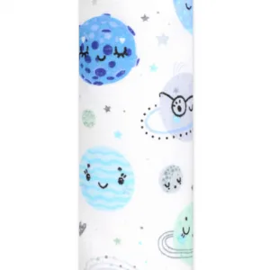 Scutec din muselina tetra 70x80 cm model Blue Galaxy