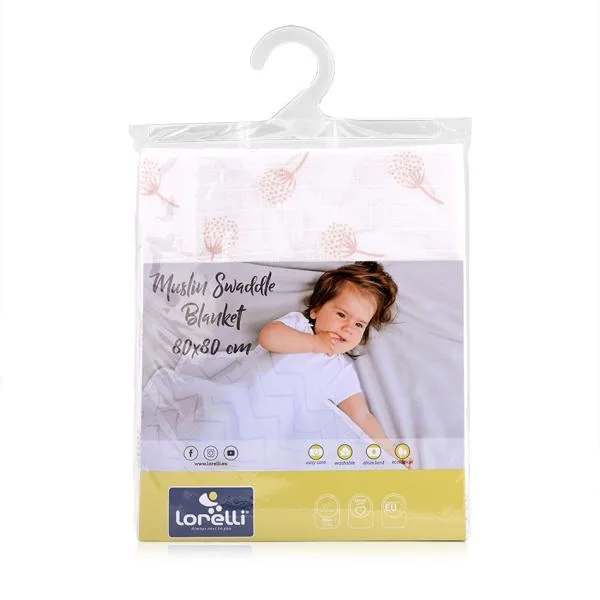 Scutec pled din muselina 80x80 cm Rose Floral