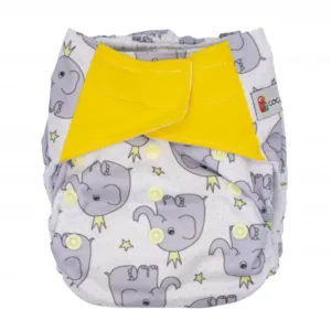 Scutec textil refolosibil all in one marime unica Coccorito Elefantel