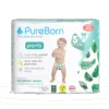Scutece chilotel PureBorn din bambus organic pull-up doublepack 12-17 kg marime 5