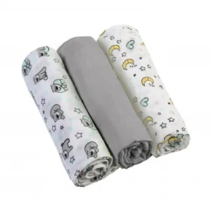 Scutece textile pentru bebelusi 3 buc BabyOno 01 Gri