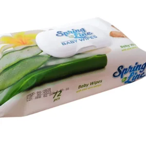Servetele umede cu extract de Aloe Vera Spring Line Pop Up 72 bucati in cutie cu capac