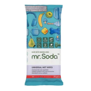 Servetele umede universale cu bicarbonat de sodiu 25 bucati Mr.Soda