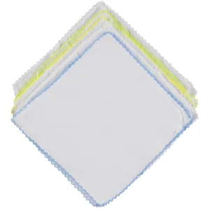 Set 10 batistute din bumbac pentru copii 20x20 cm White