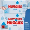 Set 10 x Servetele umede Huggies Pure 56 buc