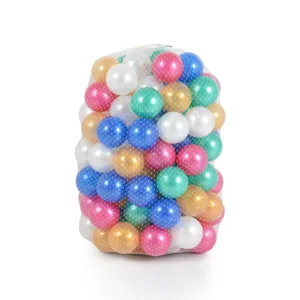 Set 100 bile Pilsan mici de 6 cm Pastel Multicolor Sidef