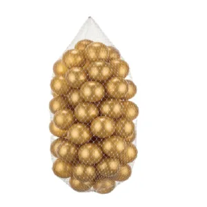 Set 100 bile din plastic PlayCity diametru 6 cm Gold