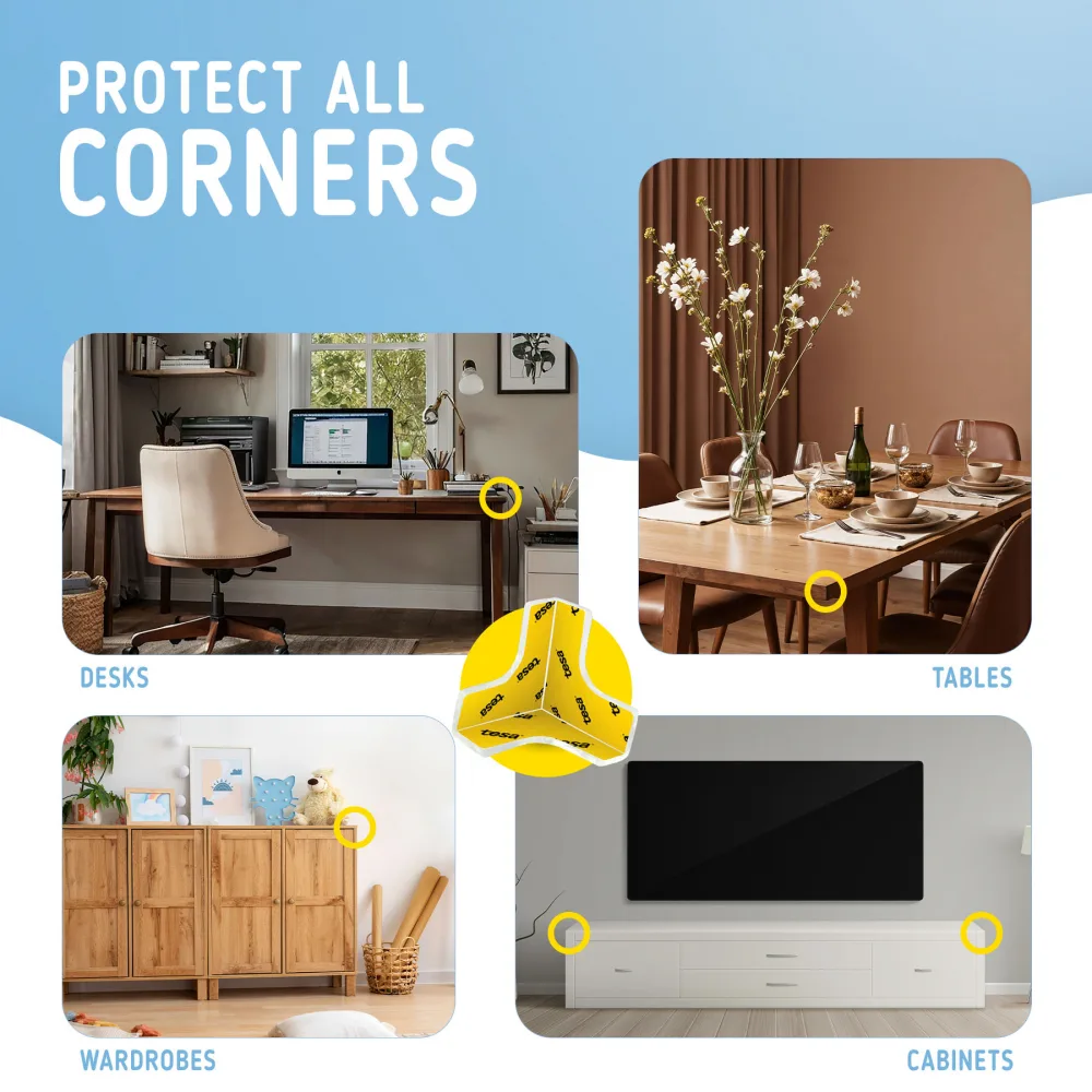 Set 12 coltare din silicon pentru colturi