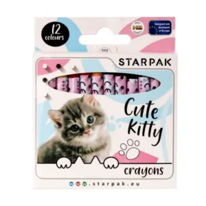 Set 12 creioane cerate Starpak Kittie Cuties