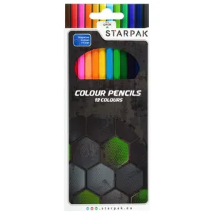 Set 12 creioane colorate Starpak Footbal