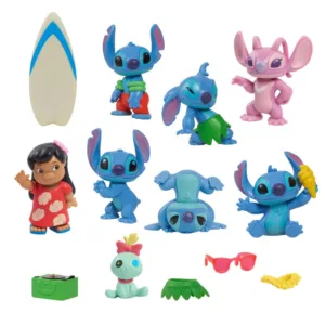 Set 13 figurine Disney Stitch Deluxe