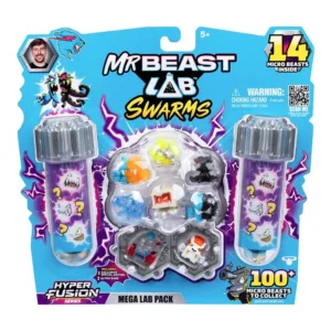 Set 14 figurine Mr Beast Mega Lab Swarms Test