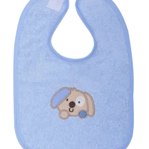 Set 2 Bavete din bumbac cu inchidere tip Velcro Blue