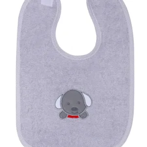 Set 2 Bavete din bumbac cu inchidere tip Velcro Grey