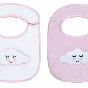 Set 2 bavete Kikka Sleepy Cloud Pink