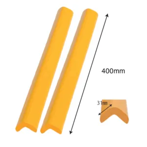 Set 2 benzi de protectie mobilier Car Boy Safety Galben din spuma 37x400x31x31x9