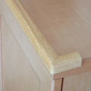 Set 2 benzi protectie colturi din spuma 1.6x40 cm culoarea lemnului inchis