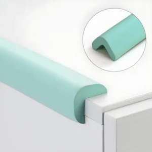 Set 2 benzi protectie muchii si margini Car Boy Safety din spuma verde pastel 24x900x22x6 mm