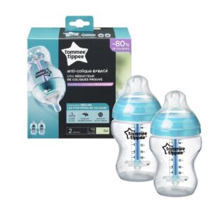 Set 2 biberoane cu sistem anti-colici Tommee Tippee 260 ml