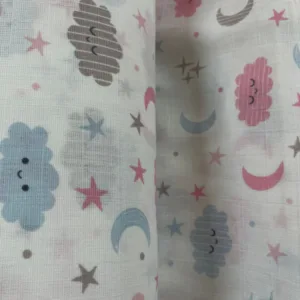 Set 2 cearceafuri din muselina Kreis 120x160cm norisori pink