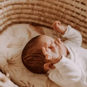 Set 2 cearsafuri cu elastic pentru landoucosulet bebe Boho SandBoho Botanic Sleepee