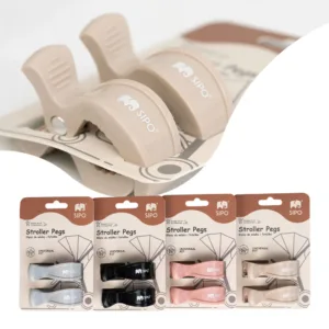 Set 2 cleme multifunctionale pentru carucior Sipo Beige