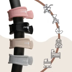 Set 2 cleme multifunctionale pentru carucior Sipo Pink